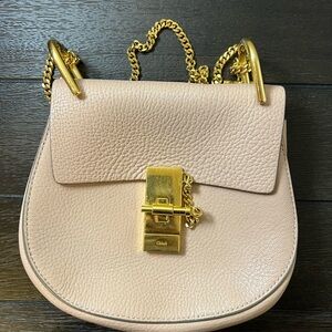 Chloe Mini Drew Crossbody Bag with Gold Chain